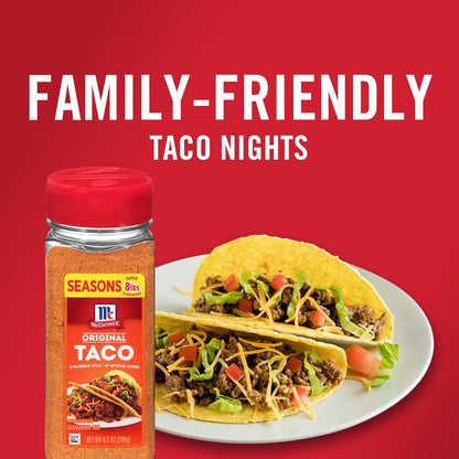 McCormick Taco Seasoning Mix – Family Taco Night Pantry Staple, 15-Minute Weeknight Dinner for Kids