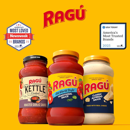 Ragu Old World Style Meat Sauce – 45 oz Family-Size Jar for Kid-Friendly Spaghetti Nights