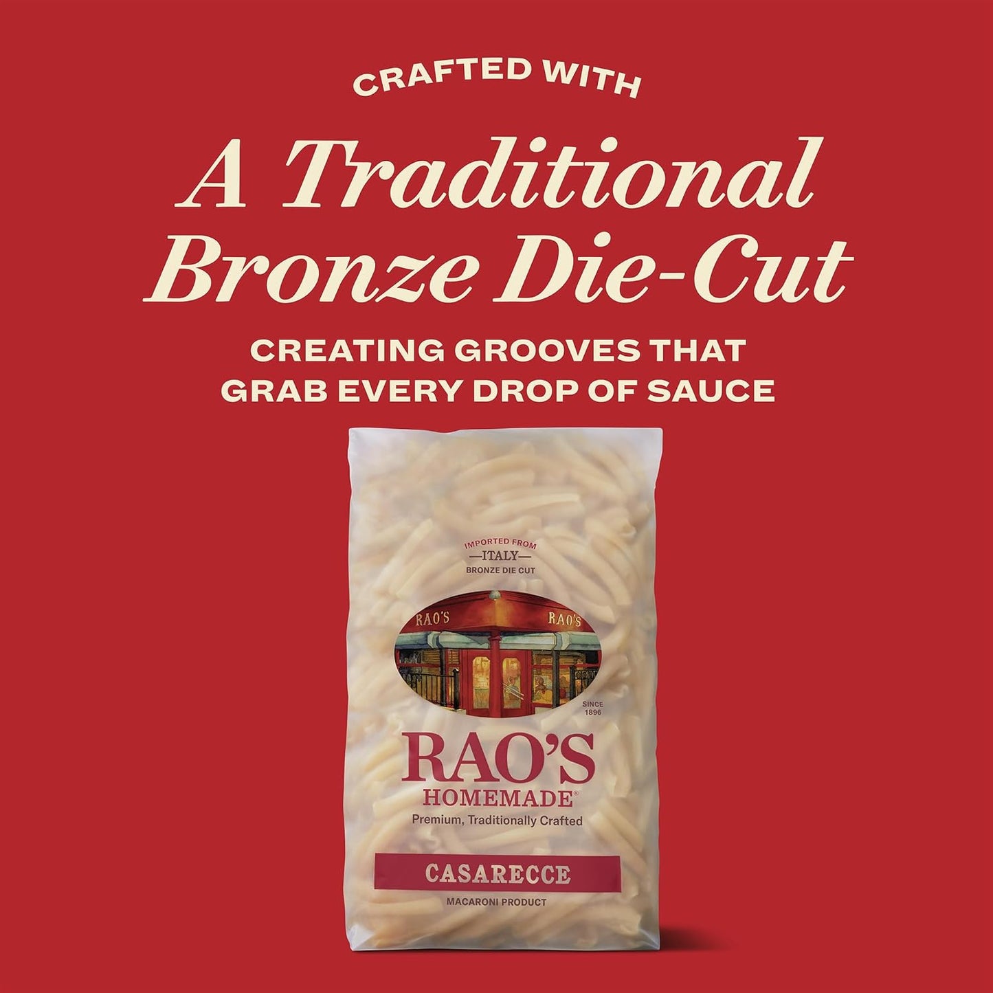 Rao's Homemade Casarecce Pasta, 16oz — Gourmet Birthday and Holiday Gift for Foodies Who Love Authentic Italian Cooking