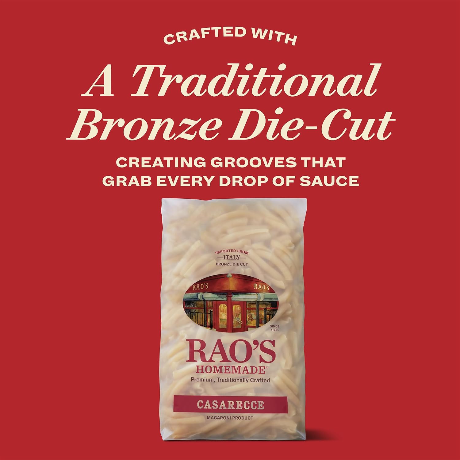 Rao's Homemade Casarecce Pasta, 16oz — Gourmet Birthday and Holiday Gift for Foodies Who Love Authentic Italian Cooking