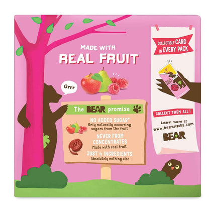 Bear Yoyo Fruit Rolls Raspberry – Simple Ingredient Snack for Minimalist Pantries