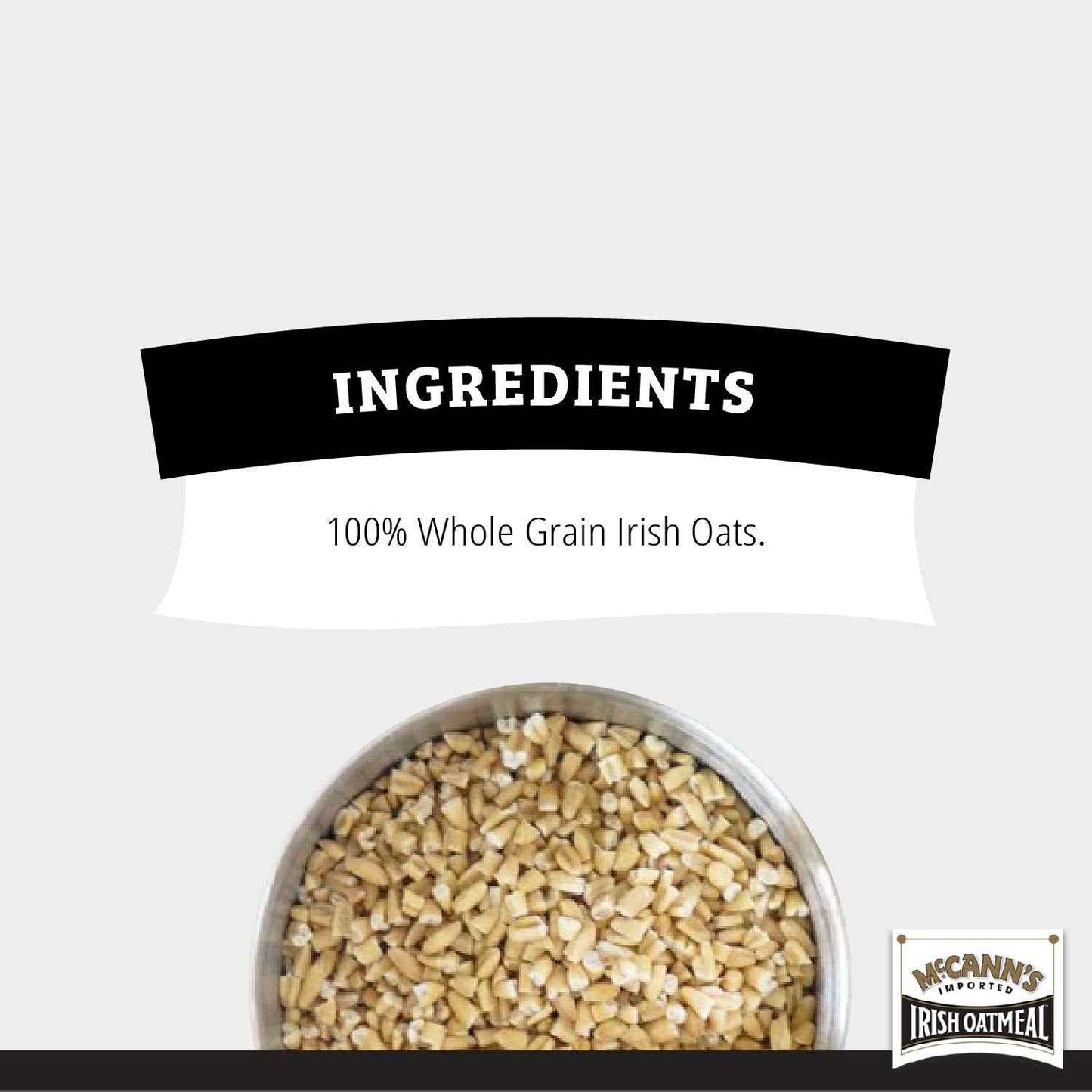 McCann's Quick Cooking Irish Oats 1-Minute Stovetop Breakfast for Busy Home Office Professionals, 16 oz Tin