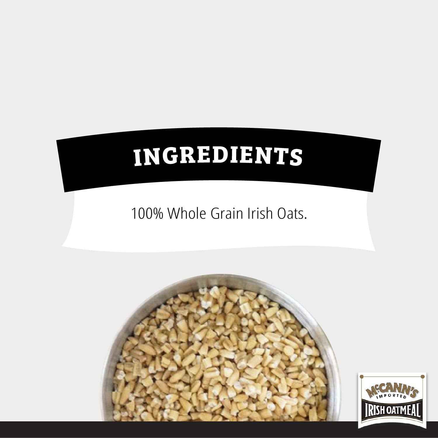 McCann's Quick Cooking Irish Oats 1-Minute Stovetop Breakfast for Busy Home Office Professionals, 16 oz Tin