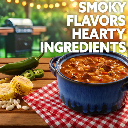 Progresso Pitmaster Steakhouse Style Steak and Bean Soup – Shelf-Stable Camping and Cabin Meal, No Refrigeration Needed