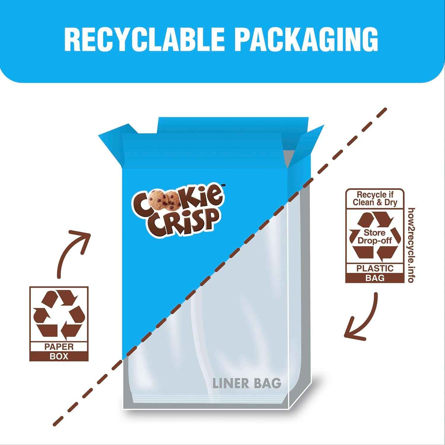 Cookie Crisp Family Size Box – Care Package Treat for College Students and Faraway Family