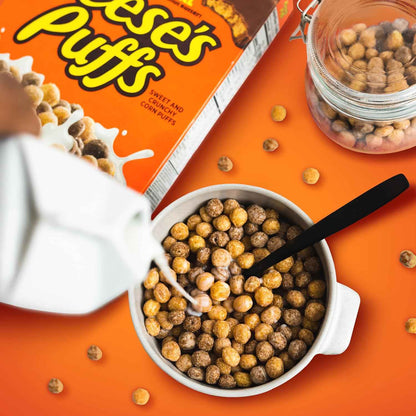 REESE'S PUFFS Cereal, 29 oz Mega Box – Fun Care Package Gift for College Students and Dorm Room Snacking