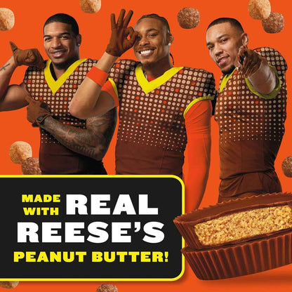 REESE'S PUFFS Chocolatey Peanut Butter Cereal – Nostalgic Gift Basket Pick for Chocolate Peanut Butter Lovers