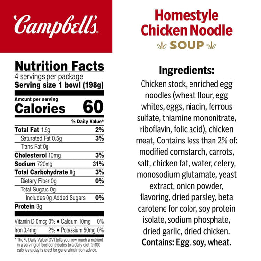 Campbell's Chicken Noodle Microwavable Bowl – Fast Fuel for Late-Night Study Sessions in the Dorm