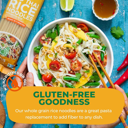 Lotus Foods Organic Brown Rice Pad Thai Noodles - Thoughtful Housewarming Gift for Home Cooking Lovers