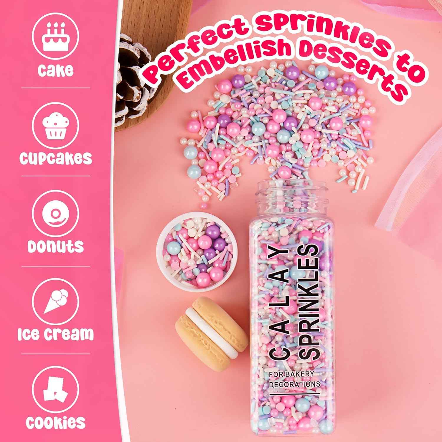Pastel Sprinkle Mix – Thoughtful Baking Gift for Mom and Home Bakers