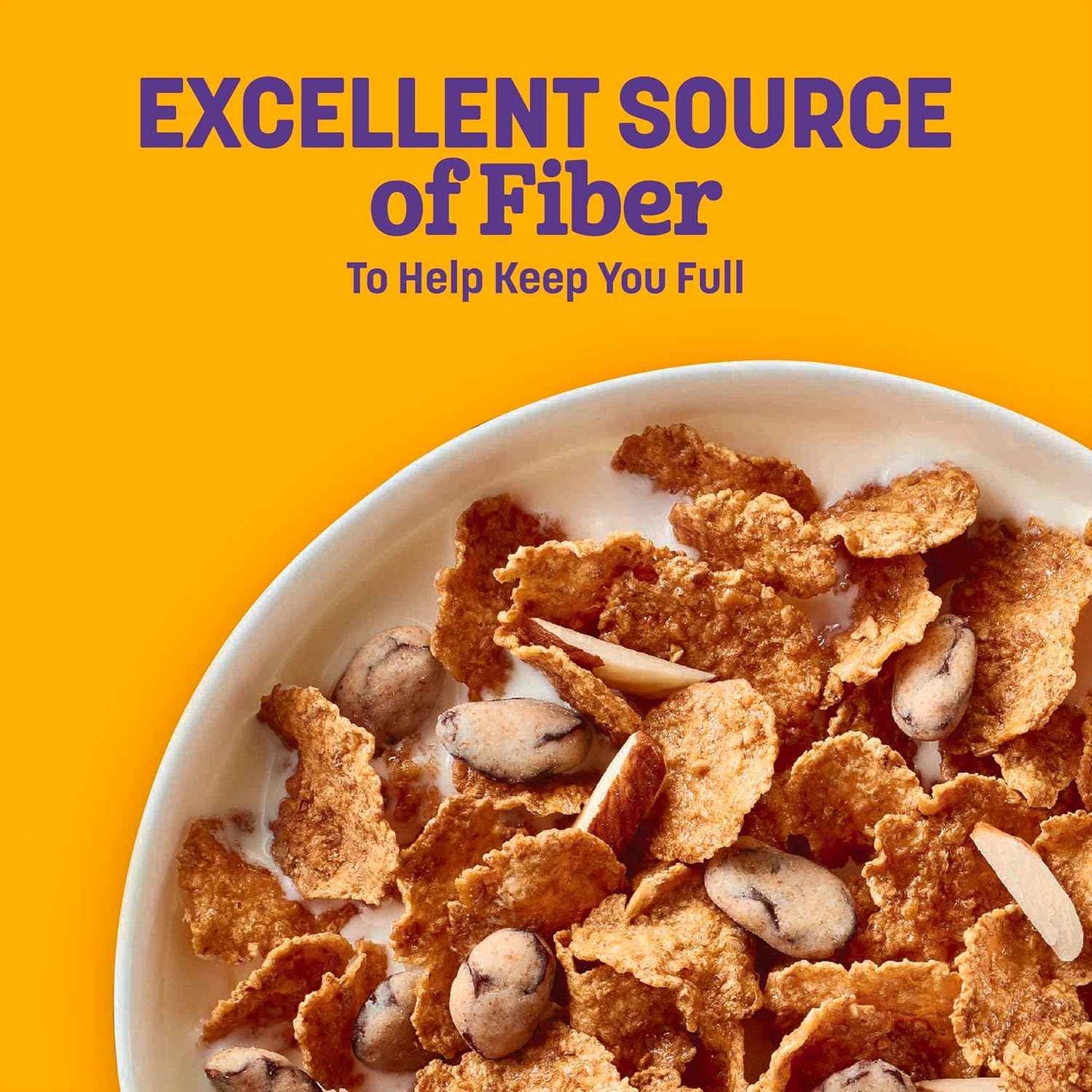 Raisin Nut Bran Cereal – Kid-Friendly High Fiber Breakfast for Family Pantry, Whole Grain Family Cereal