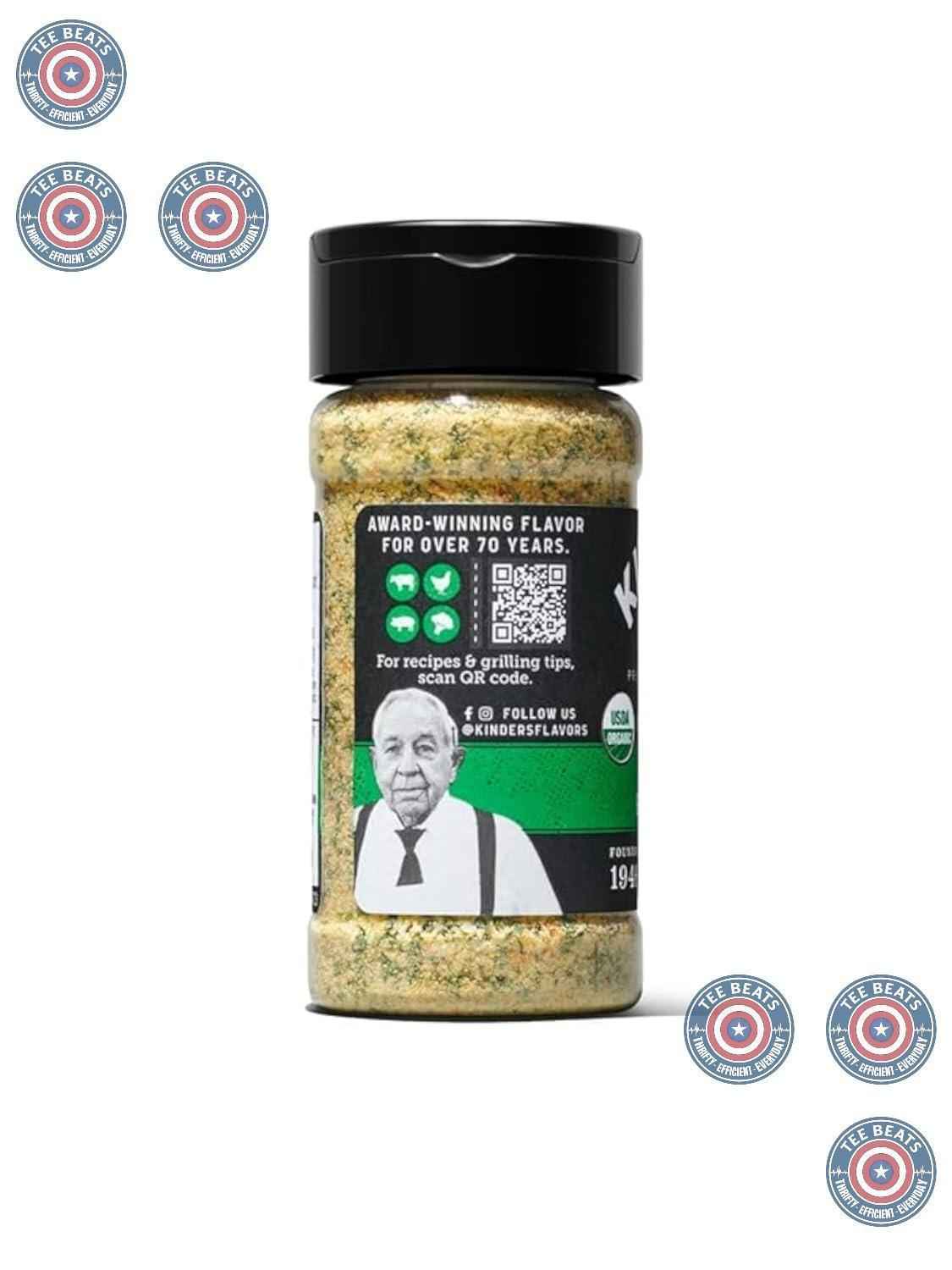 Kinder's Organic Buttery Garlic Master Salt – Clean-Label Seasoning for Mindful Home Cooking