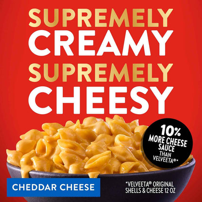 Stouffer's Supreme Shells and Cheese – Crowd-Pleasing Potluck Side Dish, 12 oz Boxed Mac and Cheese Kit