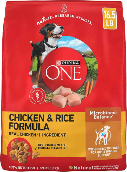 Purina ONE SmartBlend Adult Dog Food – Sturdy Resealable Bag for Outdoor Feeding at the Lake House or Patio
