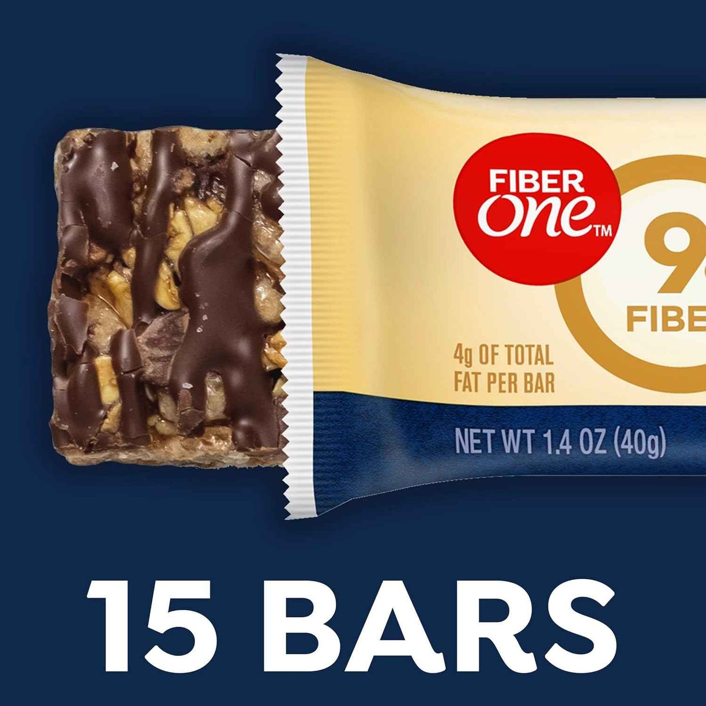 Fiber One Chewy Bars Oats and Chocolate – Pantry Staple Family Snack for Lunchboxes and Snack Drawer, Mega Pack 15 Ct