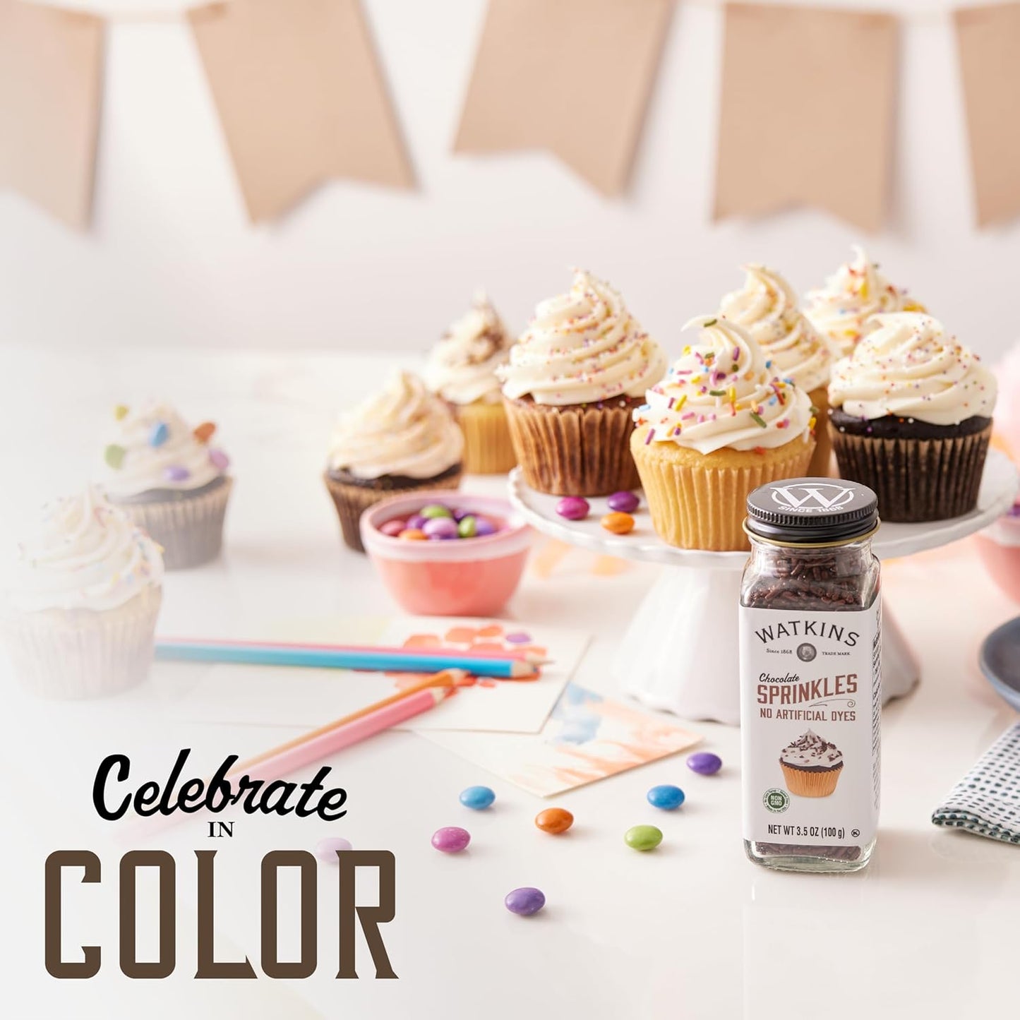 real cocoa and chocolate flavor in the sprinkles