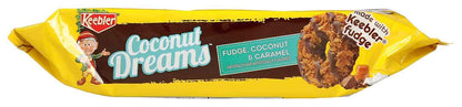 Keebler Coconut Dreams Fudge Cookies Kids Lunchbox Treat, Soft-Baked Sweet Snack