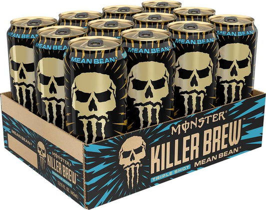 Monster Energy Killer Brew Mean Bean – Portable 15oz Coffee Energy for Road Trips and Long Drives