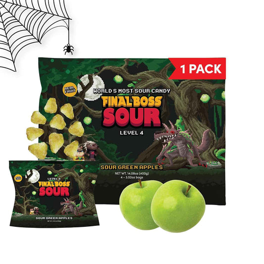 Final Boss Sour Candy – Better-for-You Sour Treat for Kids' Snack Drawers, No Artificial Colors or Flavors