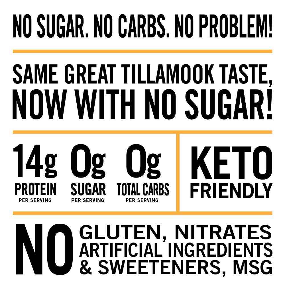 Tillamook Country Smoker Zero Sugar Beef Jerky, Black Pepper, 6.5 Ounce — Mindful Protein for Anti-Inflammatory and Low-Carb Lifestyles