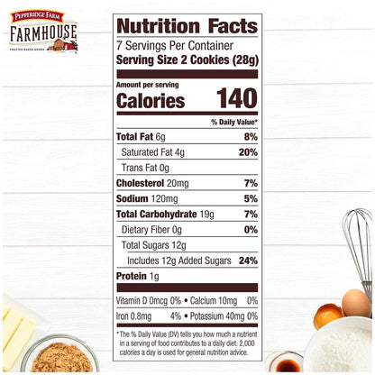 Pepperidge Farm Farmhouse Thin & Crispy Cookies – Lunchbox Snack for Kids, Made with Real Ingredients