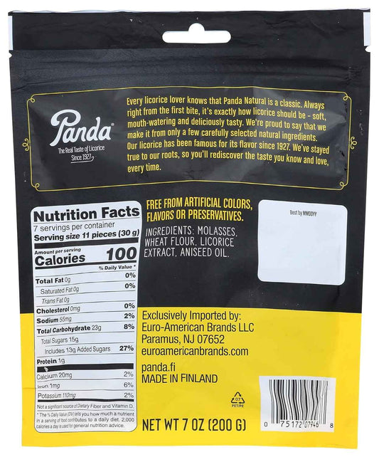 Panda Licorice Chew – Mindful Evening Snack for Quiet Self-Care Rituals, 7 oz