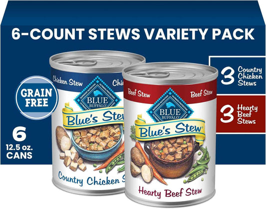 Blue Buffalo Blue's Stew Variety Pack, Thoughtful Holiday Present for the Dog Parent Who Has Everything