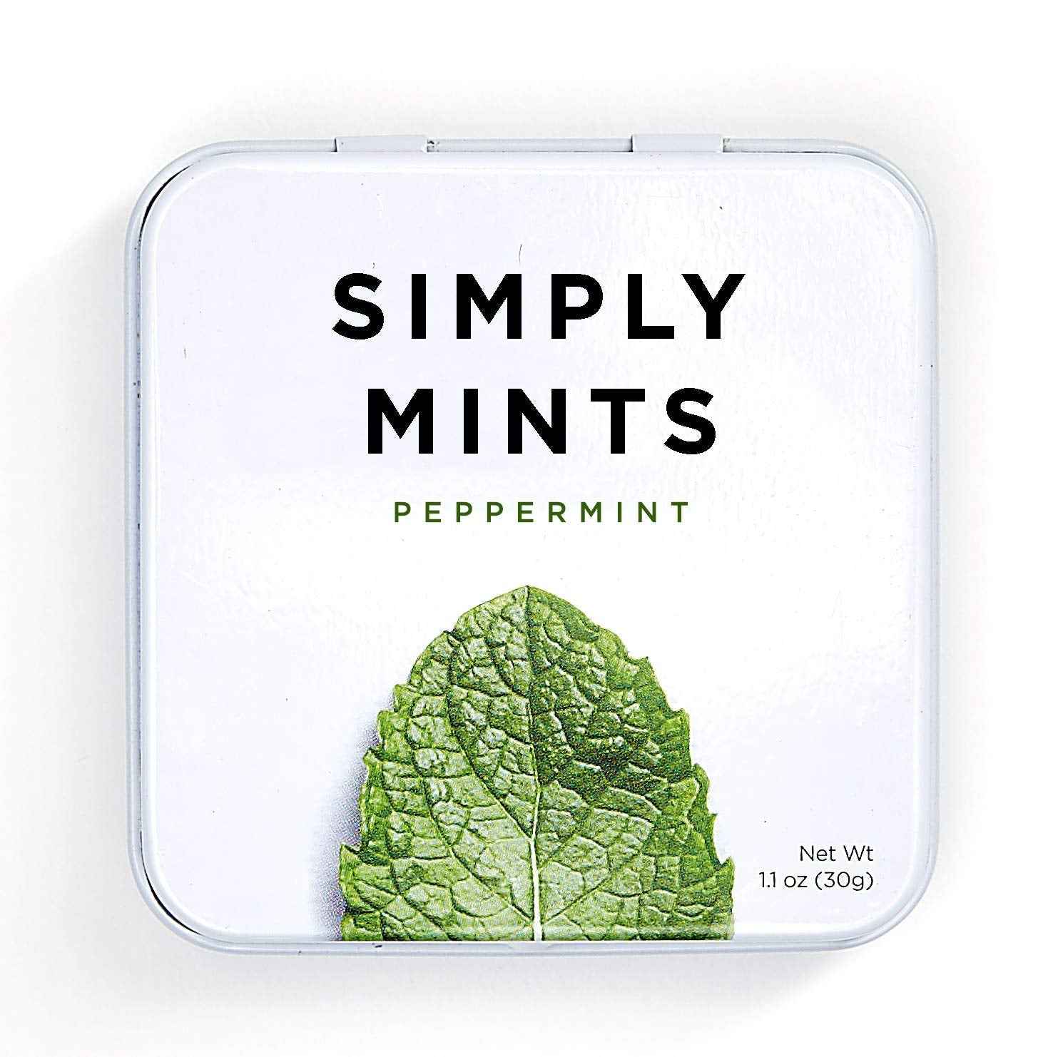 SIMPLY Mints | Peppermint Breath Mints | Uncluttered Purse Essential | Reusable Metal Tin