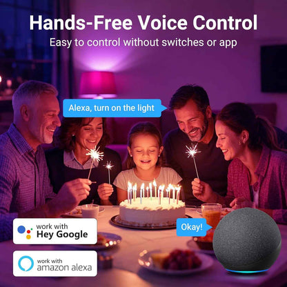 TJOY Smart Light Bulbs 4 Pack – Thoughtful Housewarming Gift for New Homeowners, Alexa Voice Control