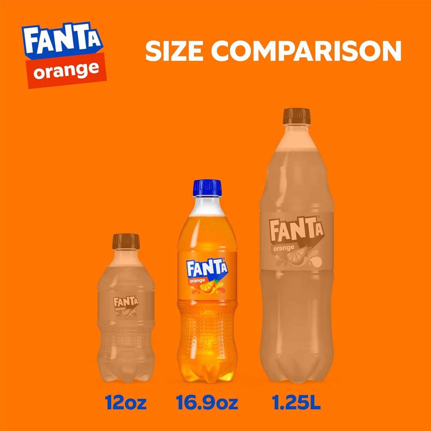 Fanta Orange Soda – Camping and Park Drink, Travel-Friendly 6 Pack of 16.9 fl oz Bottles