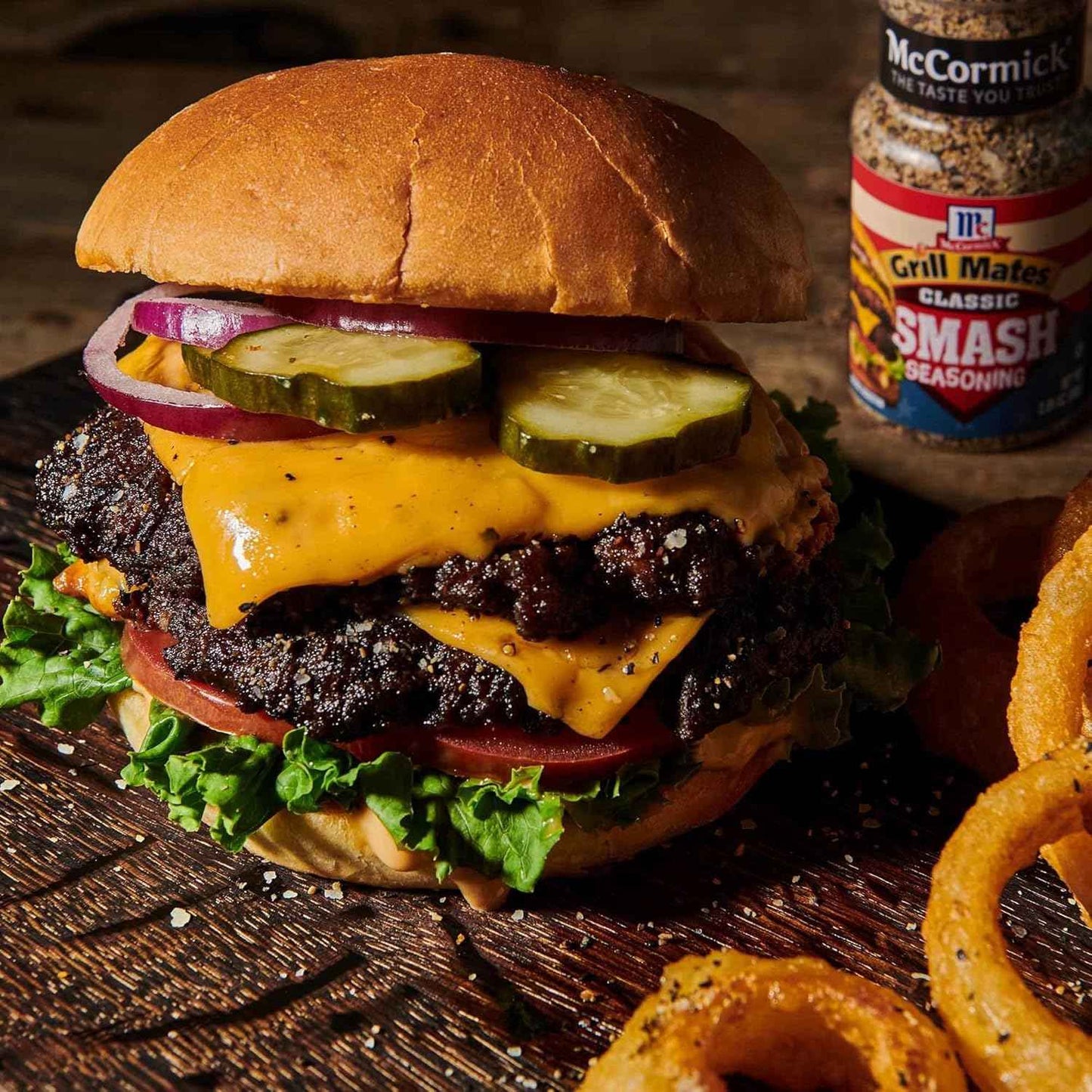 McCormick Grill Mates Classic Smash Seasoning – Backyard Patio & Deck Grilling Spice for Smash Burgers and Steaks