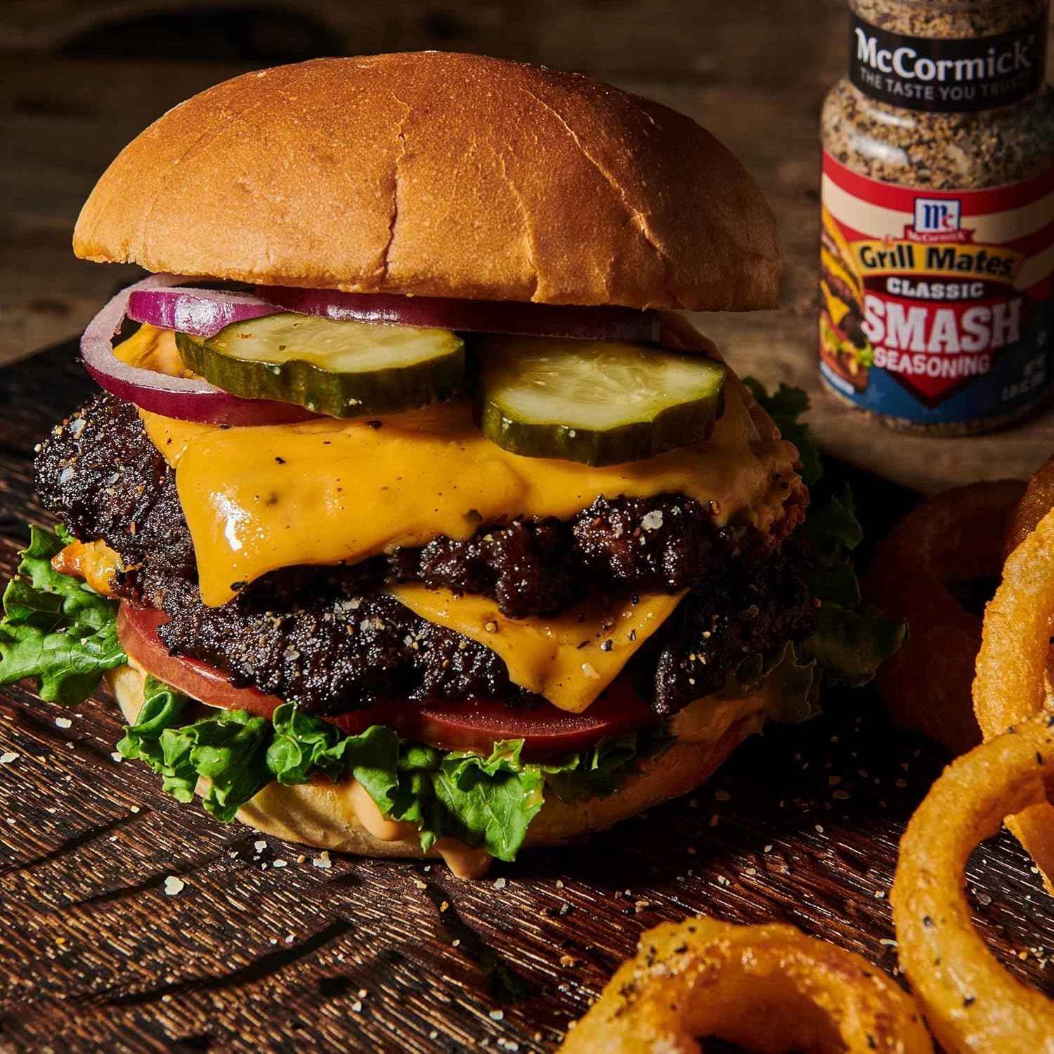 McCormick Grill Mates Classic Smash Seasoning – Backyard Patio & Deck Grilling Spice for Smash Burgers and Steaks