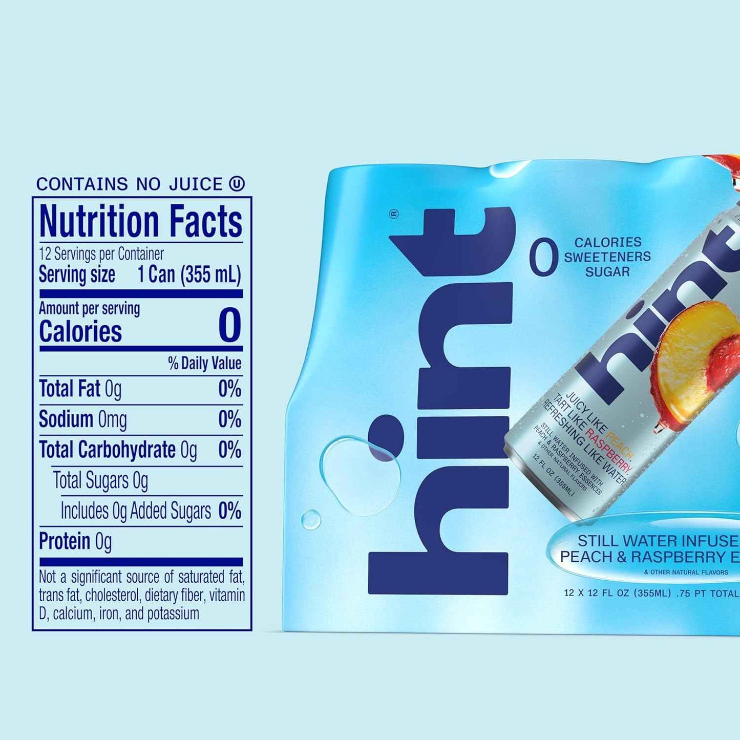 Hint Canned Water Pack – Lightweight Hydration for Camping Cooler and Hiking Trail, Recyclable Aluminum Cans