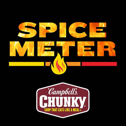 Campbell's Chunky Spicy Sausage Mac Soup, 18.8 oz Can – Heat-and-Eat Office Breakroom Meal with 18g Protein to Power Through the Workday