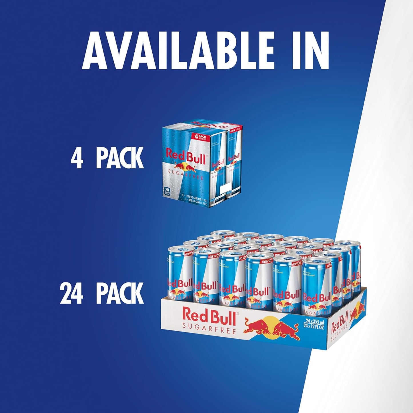 Red Bull Sugar Free Energy Drink 12 Fl Oz 4 Pack – Late-Night Study Fuel for College Students