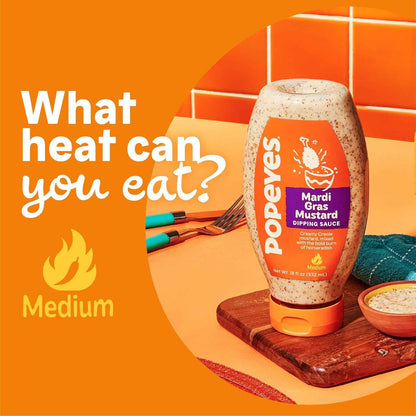Popeyes Mardi Gras Mustard Dipping Sauce – Festive Birthday Gift for Mom Who Loves Bold Cajun Flavor