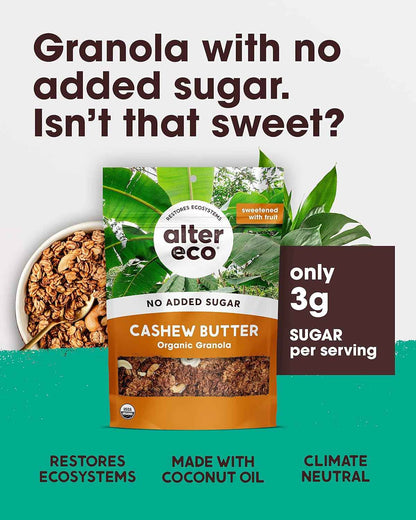 Alter Eco Cashew Butter Granola – Thoughtful Vegan Gift Basket Addition for Health Lovers