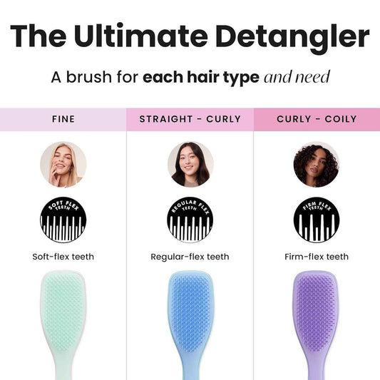 Tangle Teezer Ultimate Detangler Brush – Gym Bag Ready Detangler, Post-Workout Hair Smoothing Anywhere