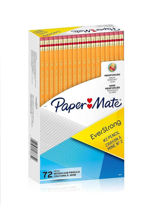 Paper Mate EverStrong #2 Pencils – Latex-Free Eraser Safe for Allergy-Sensitive Classrooms