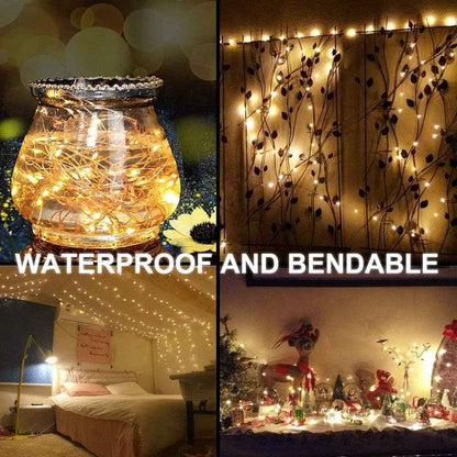 Decute Starry Photo Clip Fairy Lights – Aesthetic Living Room Display, Copper Wire Picture Hanger with USB