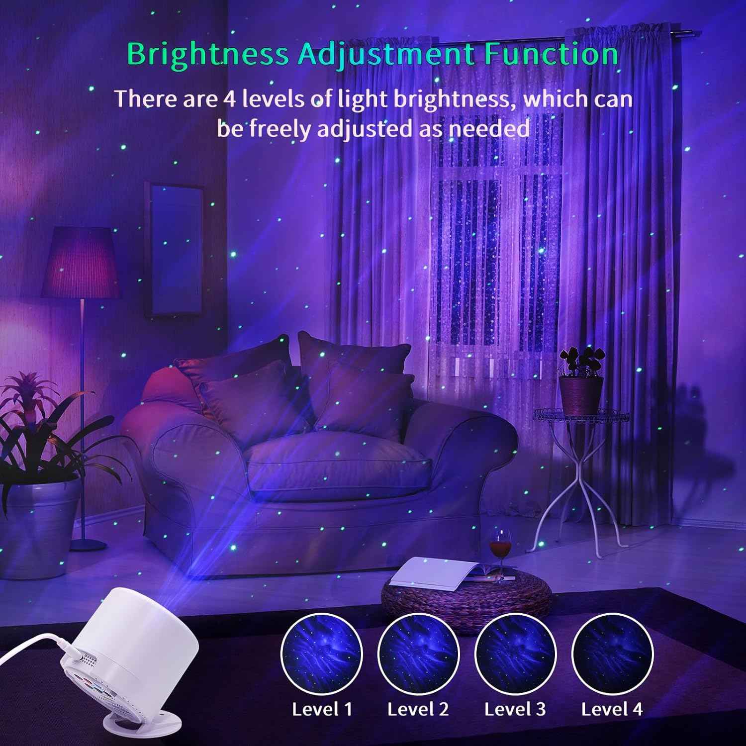 Galaxy Light Projector – Cozy Home Atmosphere Upgrade, Star Projector for Bedroom and Movie Nights