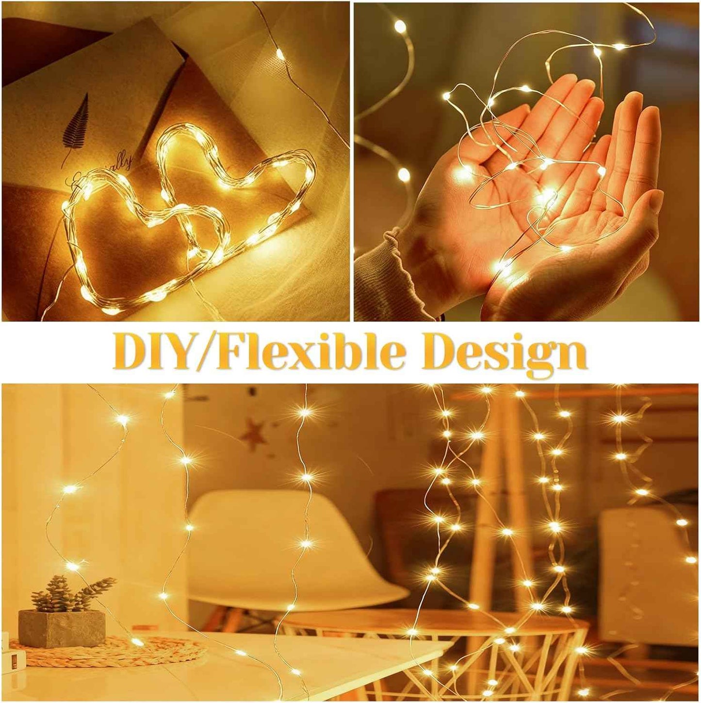 LumBliss Fairy Lights – Patio String Lighting for Outdoor Dining, 67Ft Waterproof Battery Operated LED Lights with Remote