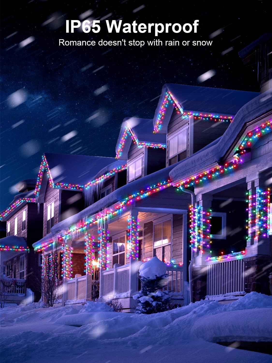LuminaGlow Pro Cool Touch LED String Lights – 115FT Child & Pet Safe, UL Certified 3000K Warm White