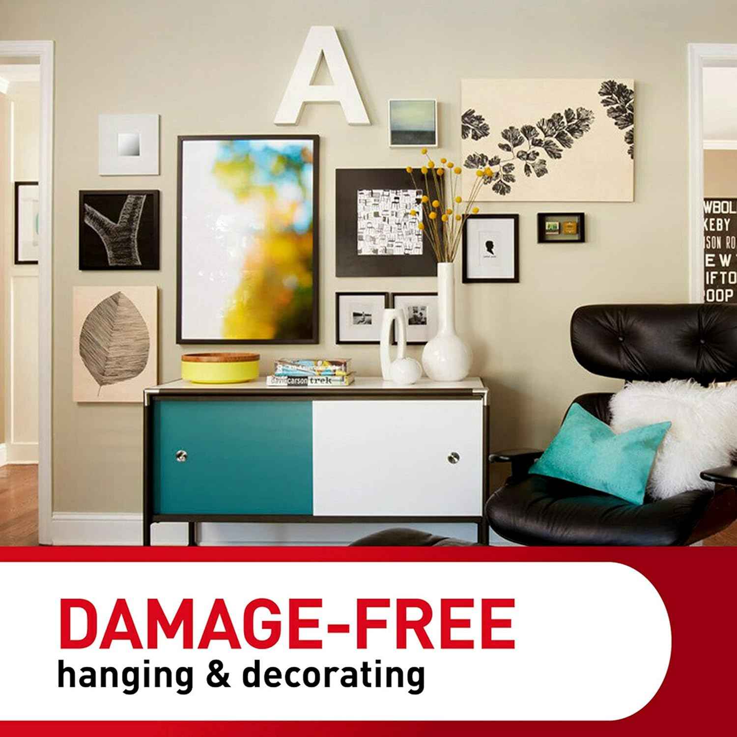 Command Large Picture Hooks – Practical Birthday Gift for Her, Easy Wall Hanging Without Nails