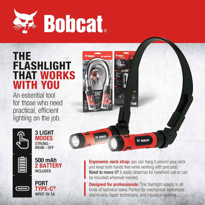 Bobcat Neck Reading Light – Minimalist Bedside Accessory for Clutter-Free Nightstands