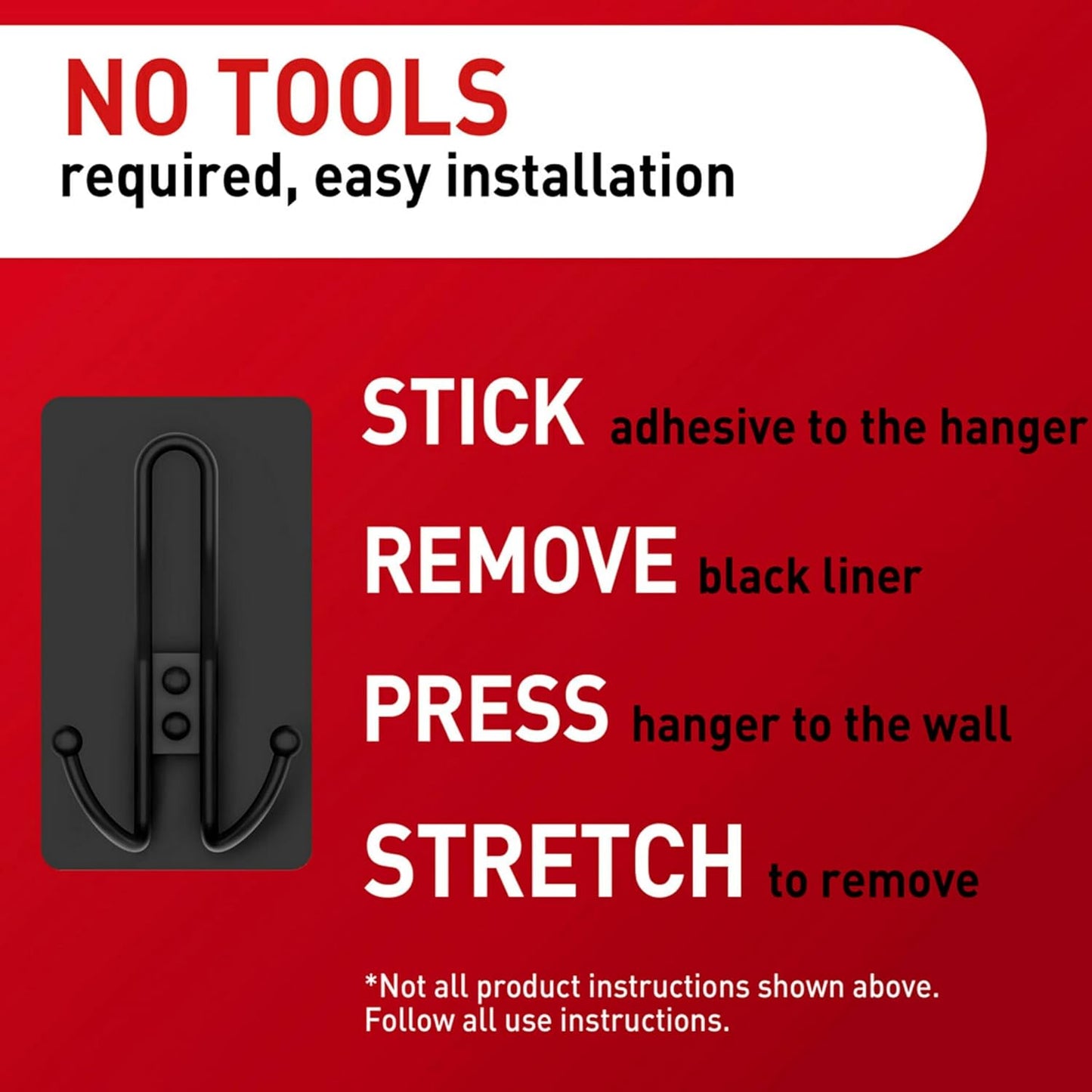 removes cleanly with no holes, marks, or sticky residue