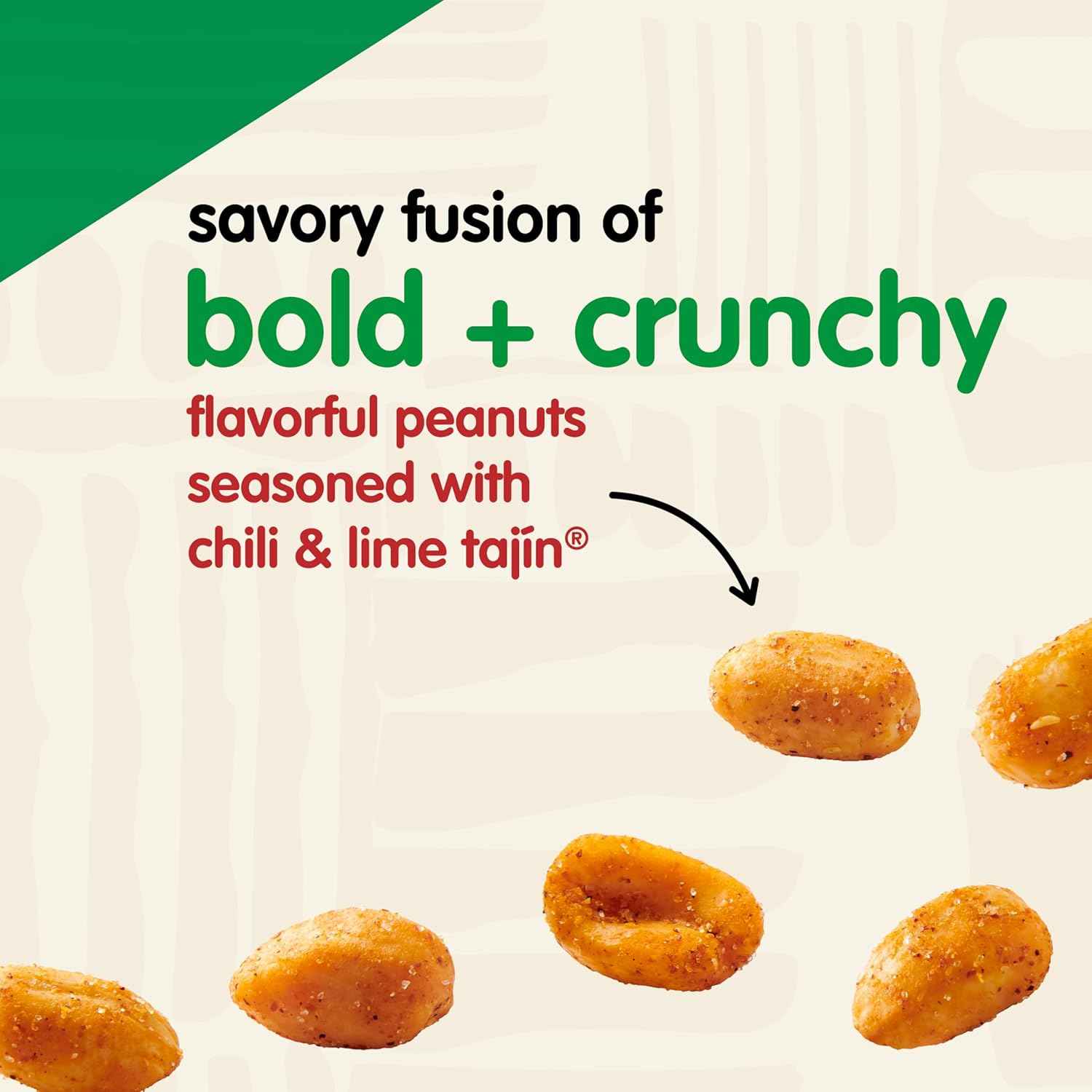 Snak Club Tajín Chili-Lime Peanuts – Kid-Friendly Mild Lunchbox Add-In with Protein, Gluten-Free, 12 oz Bag