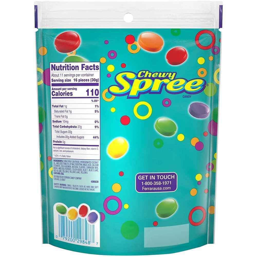 Wonka Spree Original Hard Candy – Office Desk Drawer Snack, 12 oz Resealable Bag for Work