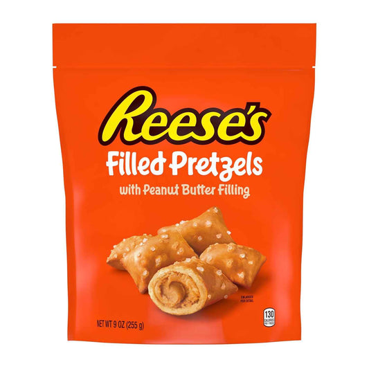 Reese's Pretzel Nuggets Filled with Peanut Butter & Strawberry Jelly – Bite-Sized Snack for Kids' Playdates and Lunchboxes