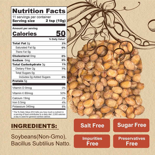 JAYUSS Freeze-Dried Natto – Single-Ingredient Plant Protein for Clutter-Free, Intentional Pantries